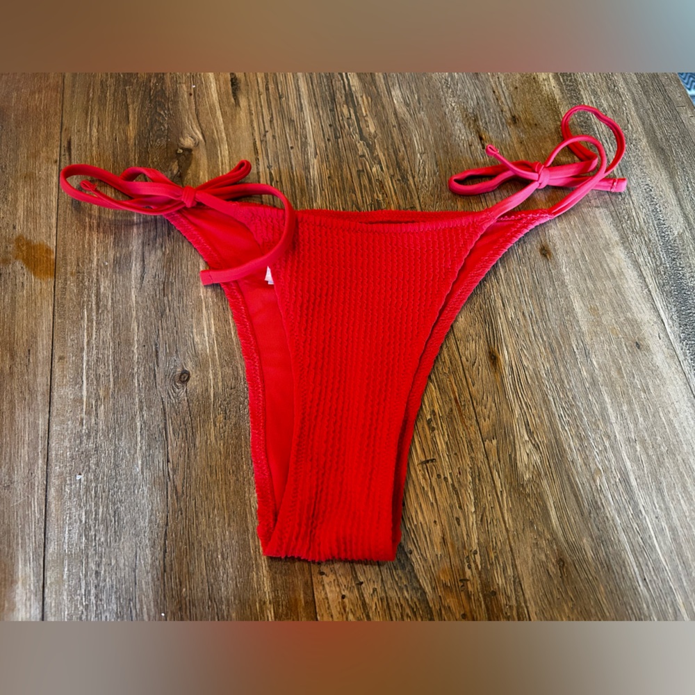 Aerie Red Bikini Modern Swimwear